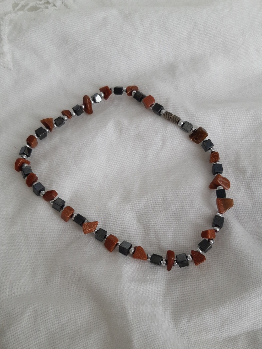 Hematite Beaded Anklet